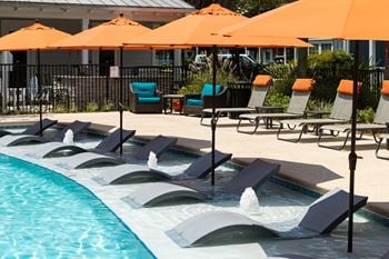 Pool with lounge chairs